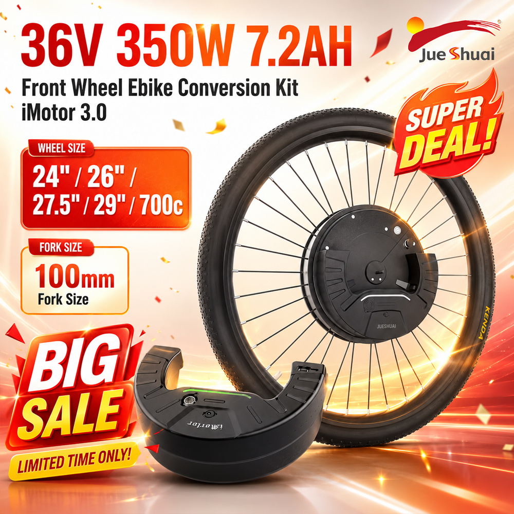 72V 5000W Hub Motor Kit - ชุดแปลงจักรยานไฟฟ้า 36V 350W พร้อมแบตเตอรี่ ล้อหน้าจักรยานไฟฟ้าขนาด 24