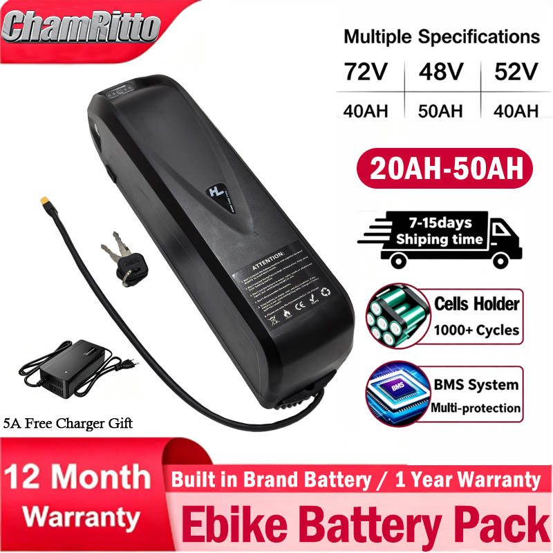 Ebike Battery 48V 20Ah Hailong - แบตเตอรี่จักรยานไฟฟ้า 72V60V 48V 20AH 52V 36V