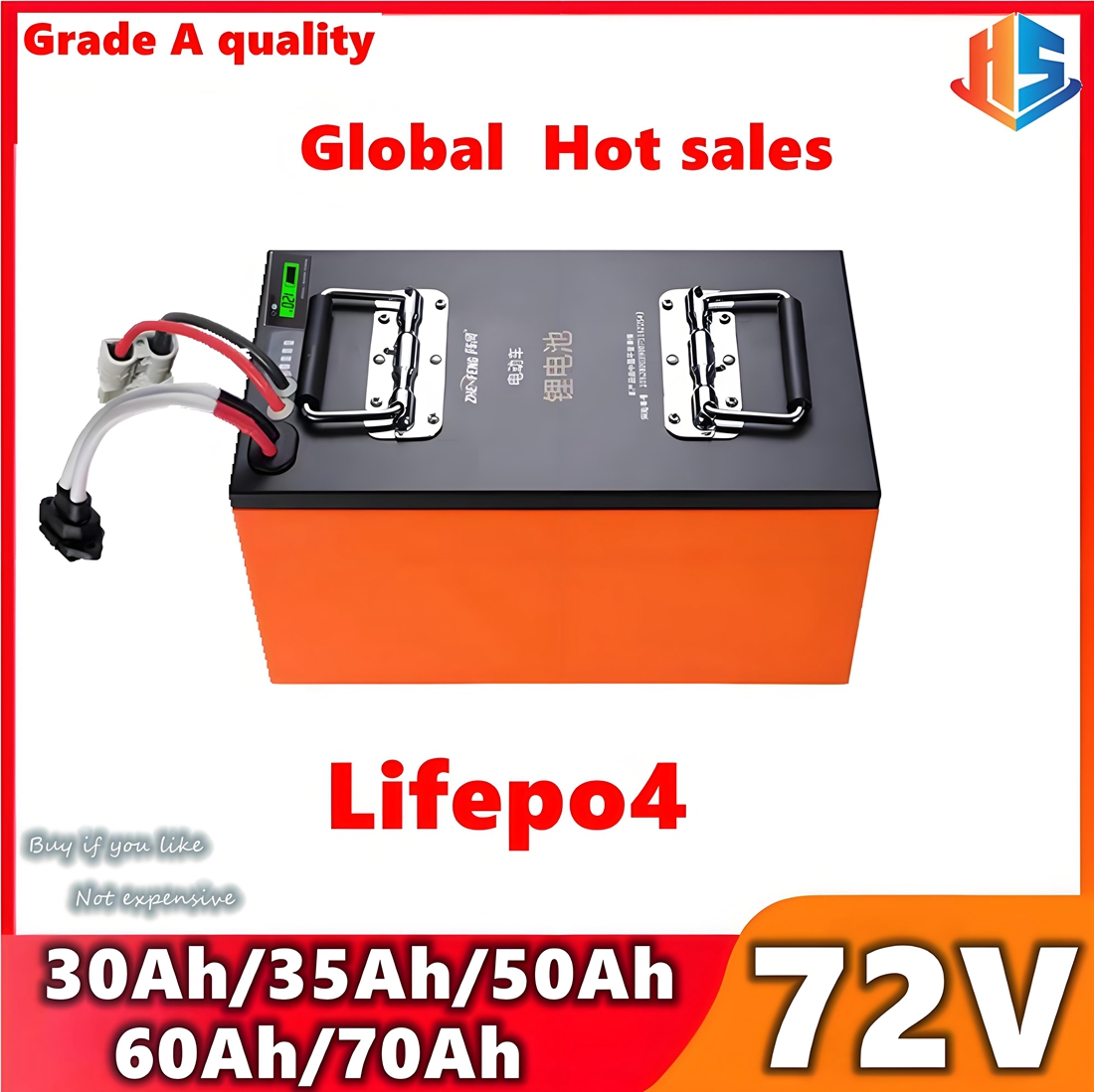 Electric Bicycle Battery 72V 30Ah - สกู๊ตเตอร์ไฟฟ้า EV แบตเตอรี่ Lifepo4 72V 50Ah