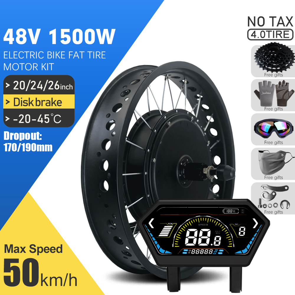 72V 5000W Hub Motor Kit - ชุดมอเตอร์ไฟฟ้าสำหรับจักรยานอ้วน 48V 1500W 20 24 26