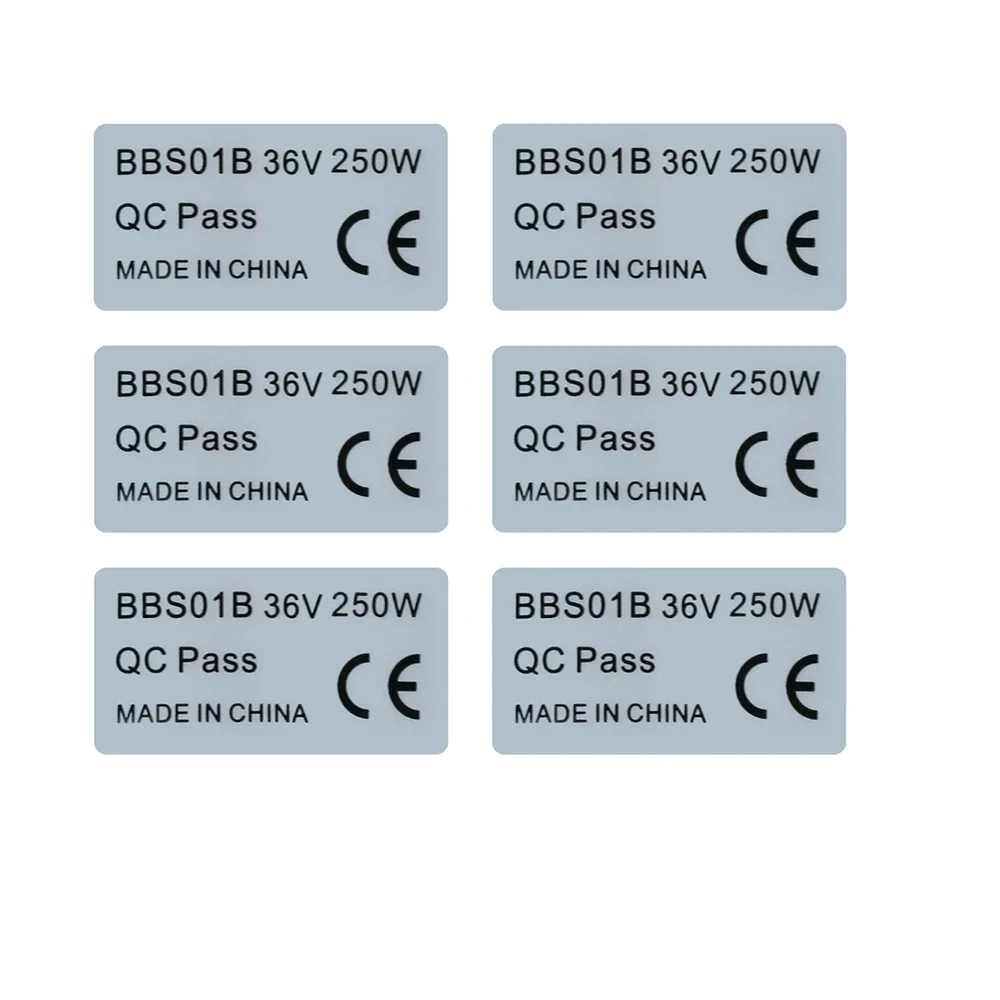 Bafang Bbs02B 48V 750W Mid Drive Kit - 6pcs 36V 250W 48V 750W สติกเกอร์ไฟฟ้าจักรยานสติกเกอร์สําหรับ