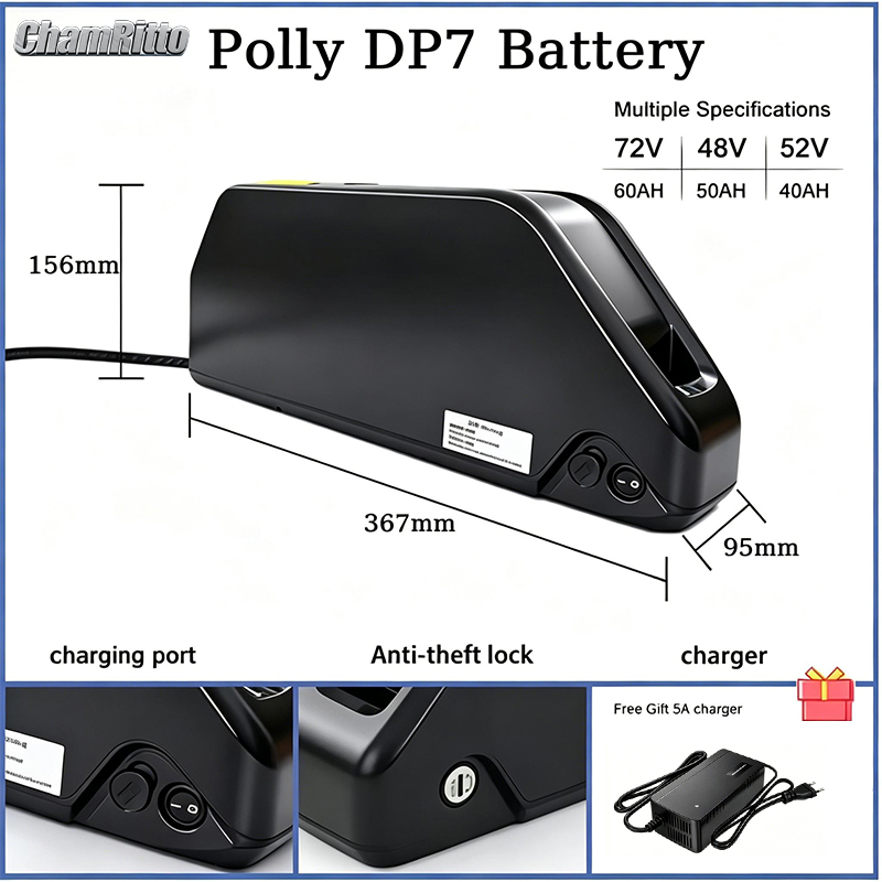 จักรยานไฟฟ้า 36v 48v 52v 25ah  - Electric Bicycle Battery 72V 30Ah บทวิจารณ์และราคา