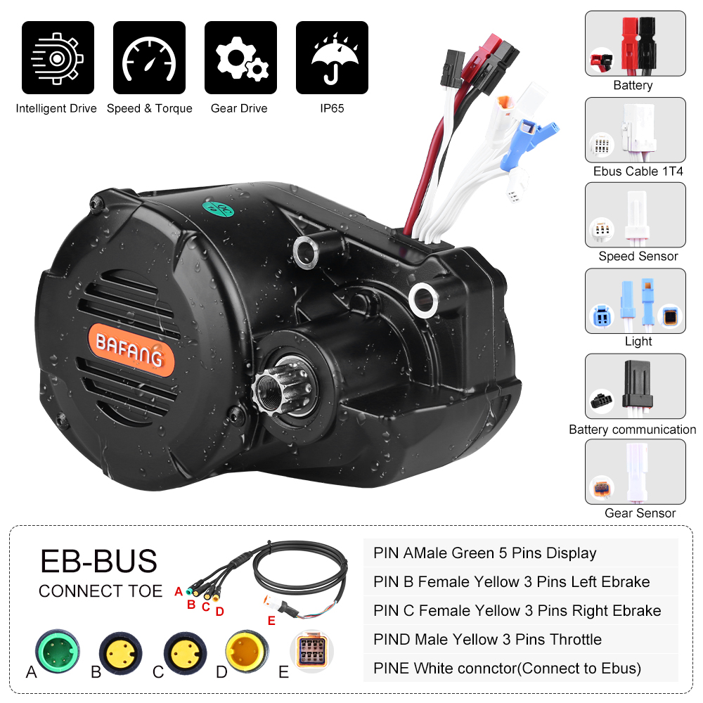 ชุดมอเตอร์ขับเคลื่อนกลาง Bafan - Mid Drive Motor Kit 52V 1000W บทวิจารณ์และราคา