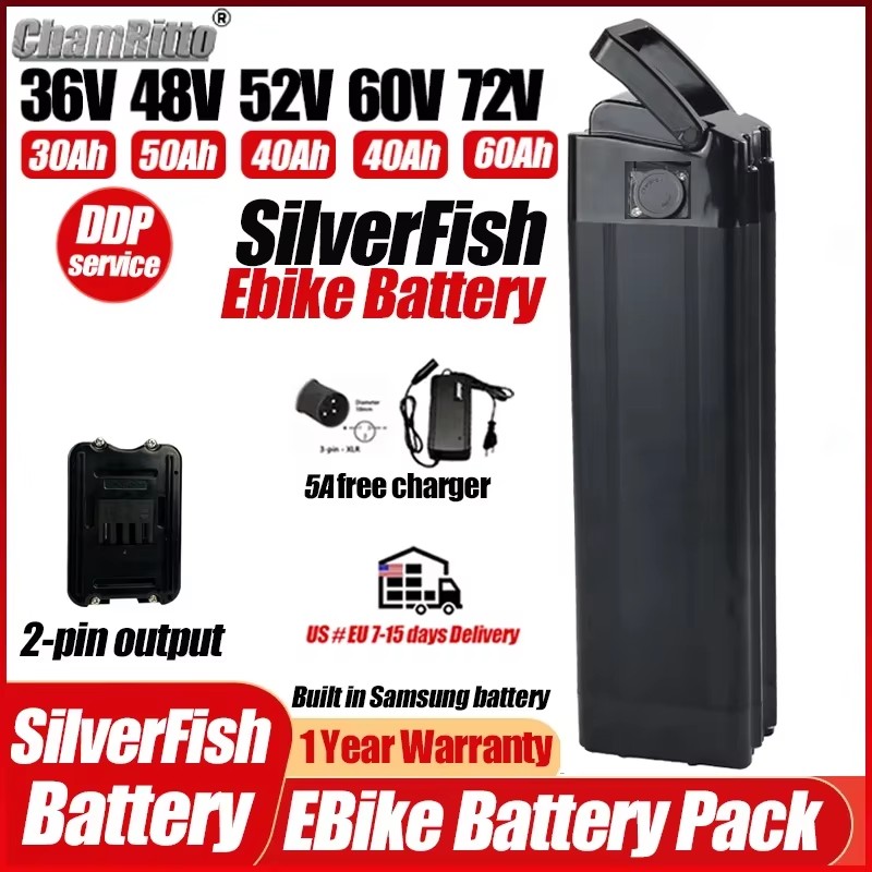36v48v52v 60v 72v Bafang 1000w - Electric Bicycle Battery 72V 30Ah บทวิจารณ์และราคา