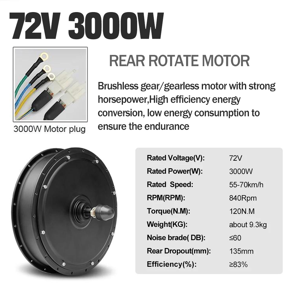 ชุดแปลงจักรยานไฟฟ้า 3000W MTX3 - Ebike Conversion Kit 72V 3000W บทวิจารณ์และราคา