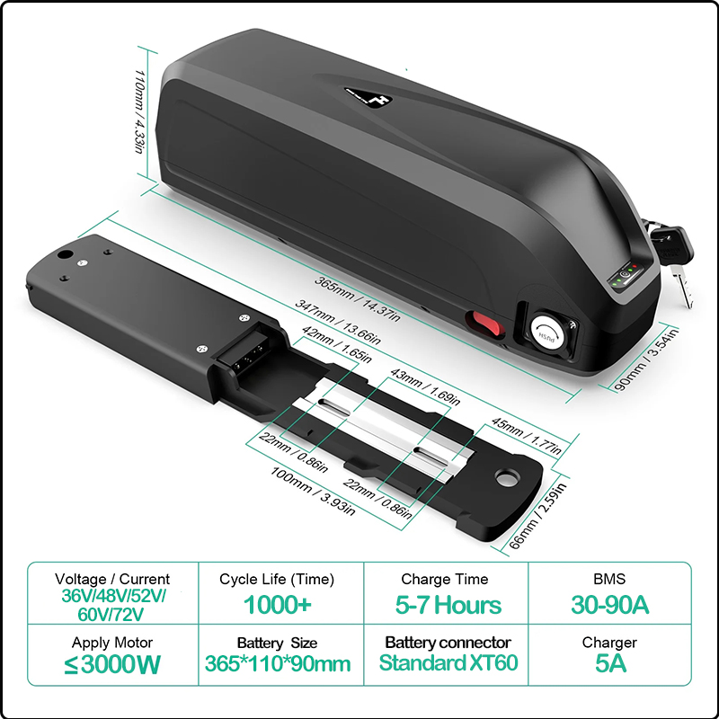 แบตเตอรี่จักรยานไฟฟ้า 72V 3000 - Ebike Conversion Kit 72V 3000W บทวิจารณ์และราคา