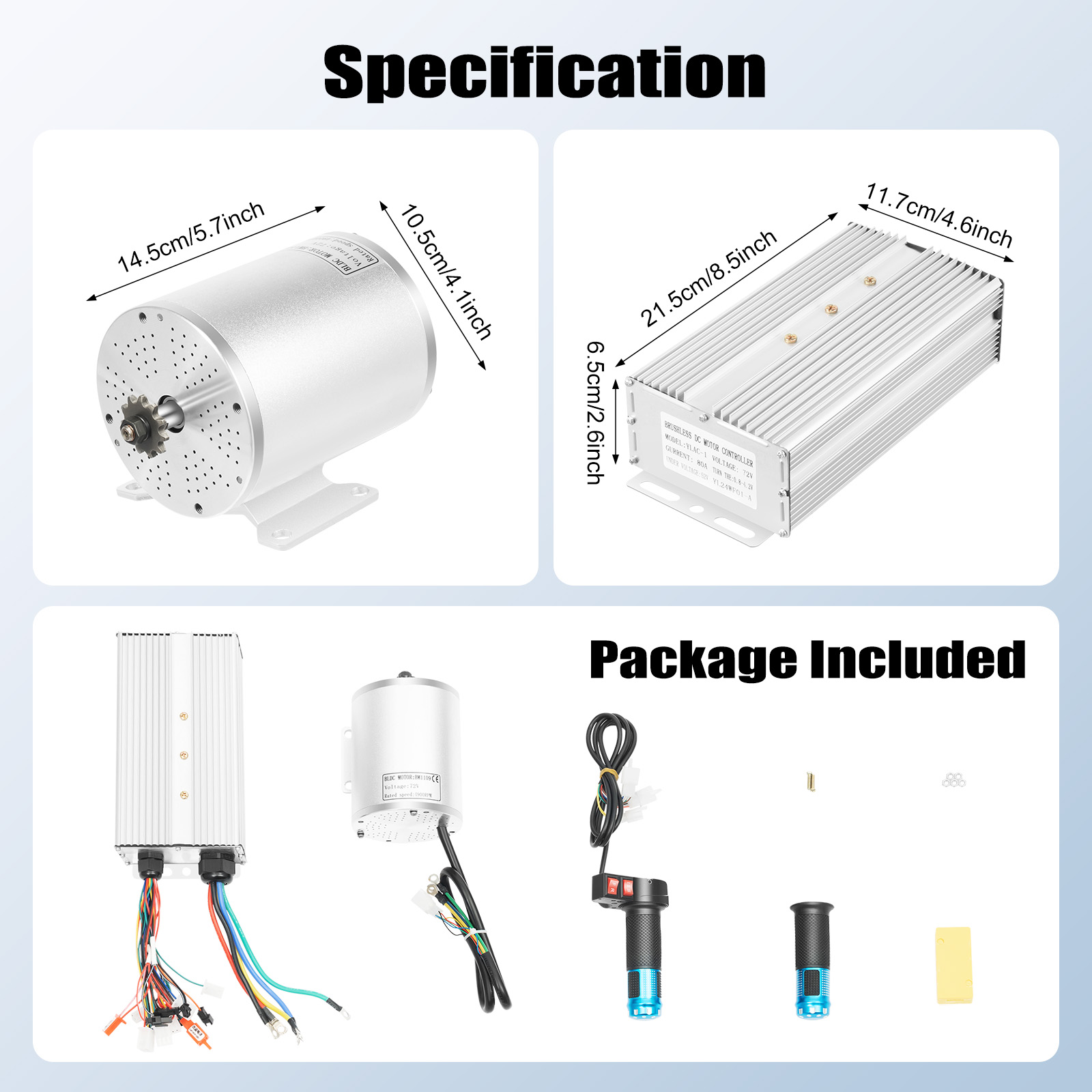 ชุดมอเตอร์ไร้แปรงถ่าน 3000W พร - Ebike Conversion Kit 72V 3000W บทวิจารณ์และราคา