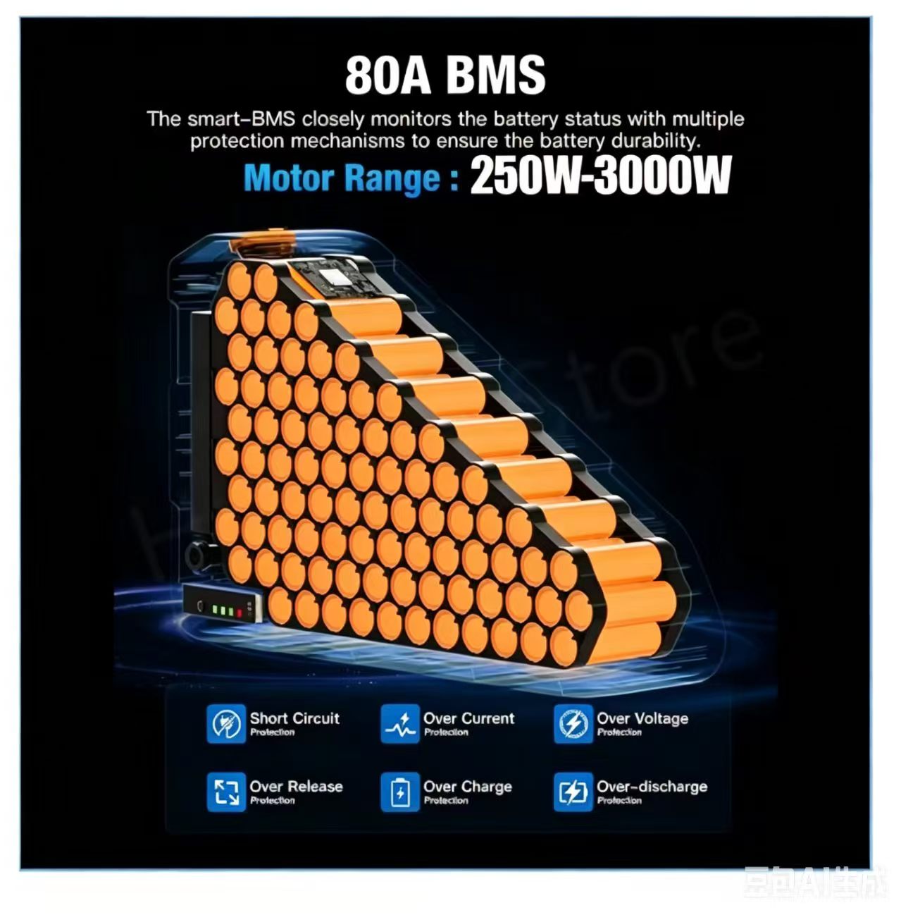 จักรยานไฟฟ้า 36v 48v 52v 2000w - Electric Bicycle Battery 72V 30Ah บทวิจารณ์และราคา