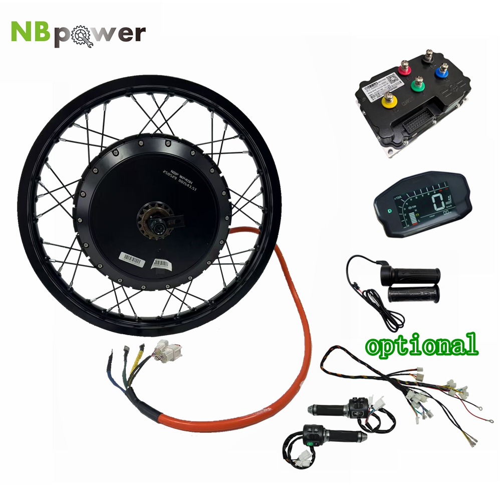 ชุดมอเตอร์ไฟฟ้าสำหรับจักรยานยน - 72V 5000W Hub Motor Kit บทวิจารณ์และราคา