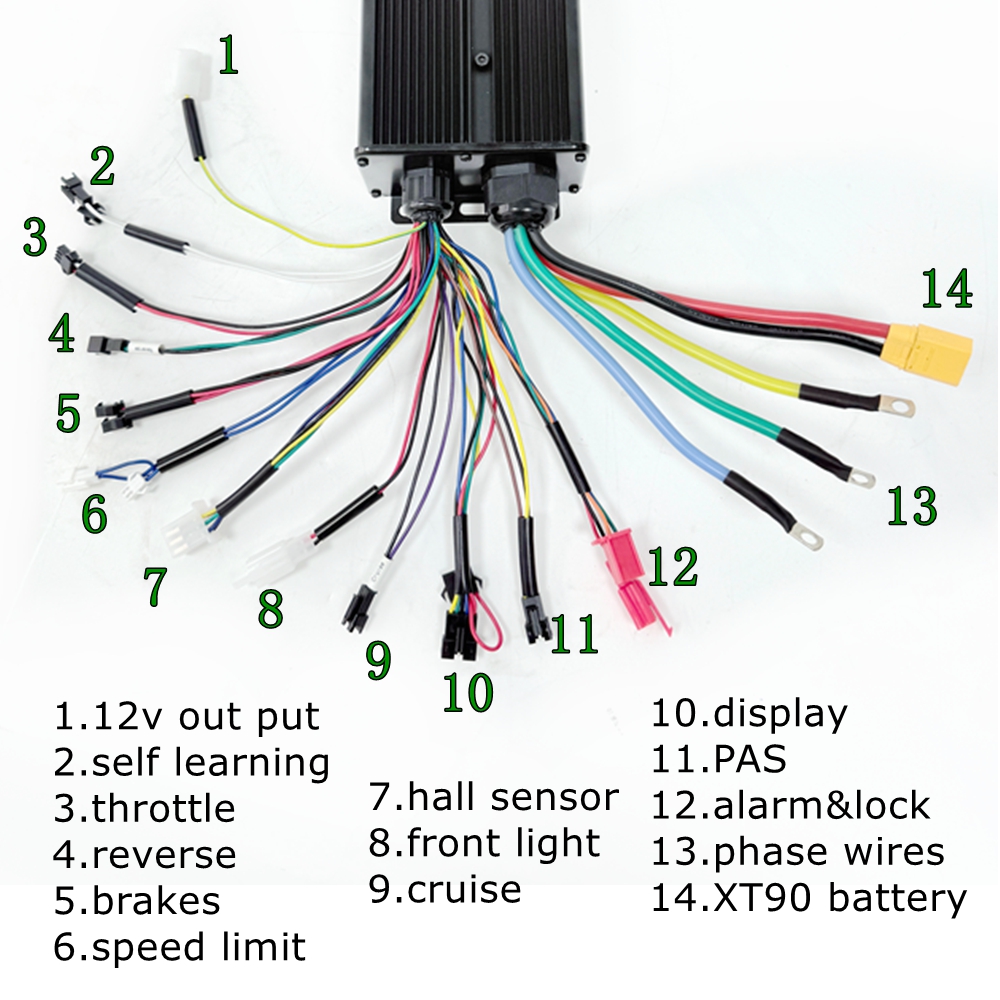 ชุดแปลงมอเตอร์ไฟฟ้าสำหรับจักรย - 72V 5000W Hub Motor Kit บทวิจารณ์และราคา