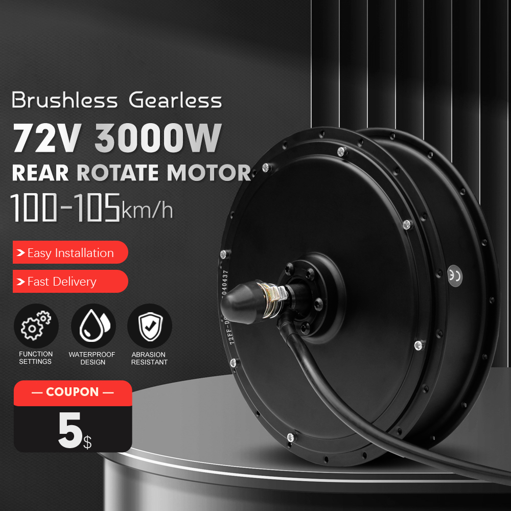 มอเตอร์จักรยานไฟฟ้า 72V 3000W  - Ebike Conversion Kit 72V 3000W บทวิจารณ์และราคา