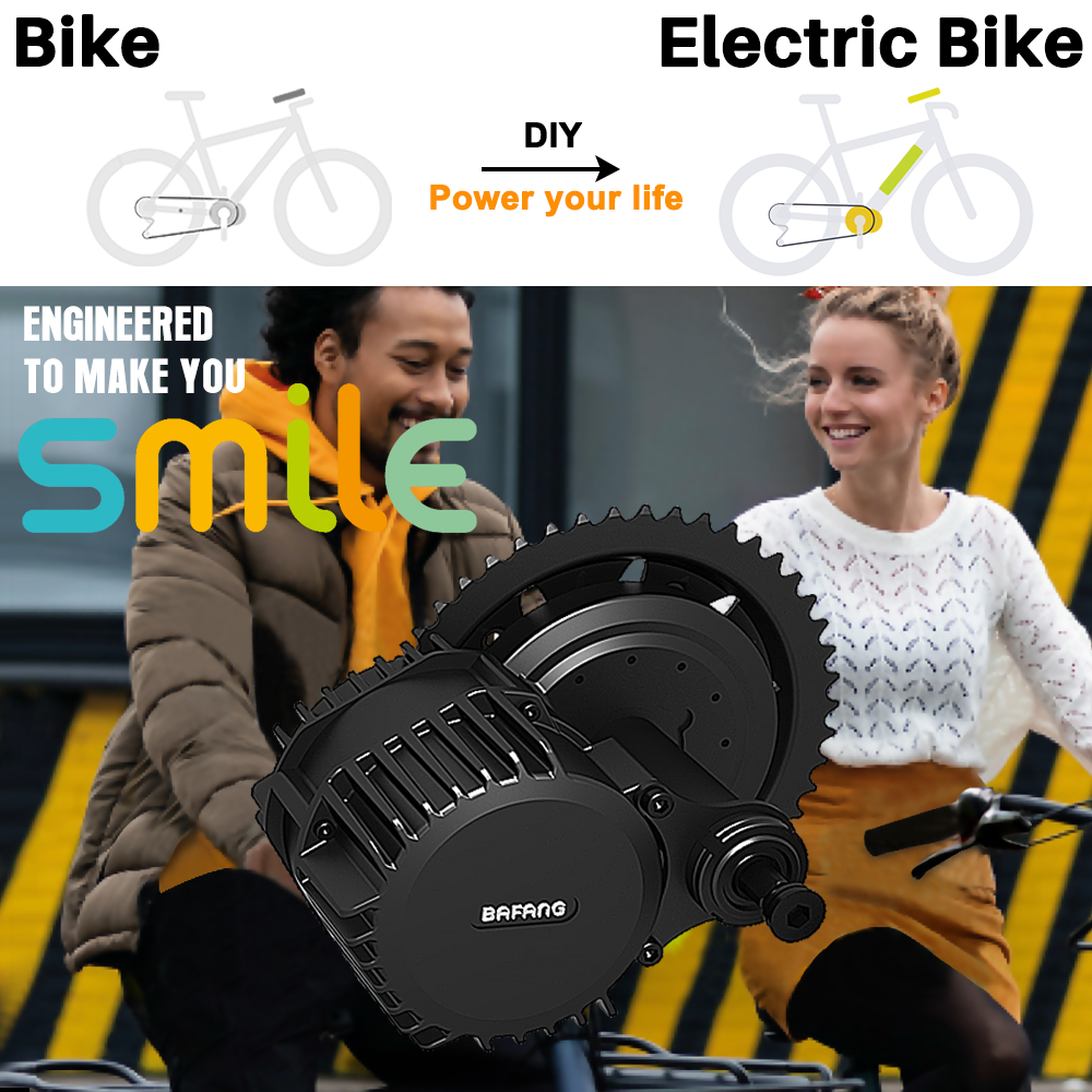 ชุดแปลงมอเตอร์จักรยานไฟฟ้า Baf - Mid Drive Motor Kit 52V 1000W บทวิจารณ์และราคา