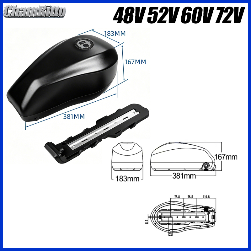 แบตเตอรี่ถังน้ำมันสำหรับจักรยา - Electric Bicycle Battery 72V 30Ah บทวิจารณ์และราคา