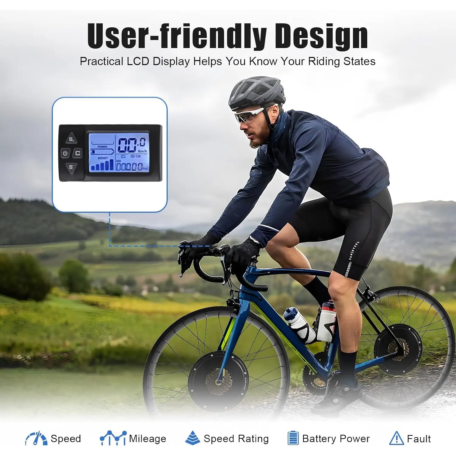 ชุดแปลงจักรยานไฟฟ้า 48V 1500W  - Ebike Conversion Kit 72V 3000W บทวิจารณ์และราคา
