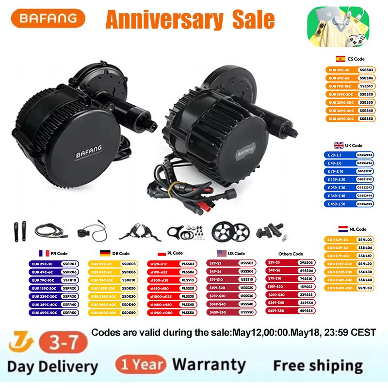 ชุดแปลงจักรยานไฟฟ้า Bafang BBS - Bafang Bbshd 1000W Conversion Kit บทวิจารณ์และราคา